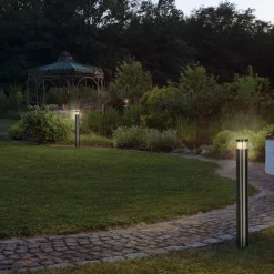 SLV Vap Slim 60 sokkelampe i stål