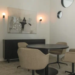 SLV Varyt væglampe til badeværelset, sort, aluminium, bredde 12 cm