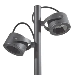 SLV vejlampe Sitra, 2 lyskilder, antracit, aluminium, GX53, IP44