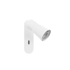 SLV væglampe Puri 2.0 Cone, hvid, bredde 15 cm, metal