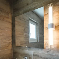 SLV væglampe til badeværelset Lygant dobbelt, hvid, aluminium