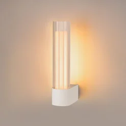 SLV væglampe til badeværelset Lygant enkelt, hvid, aluminium