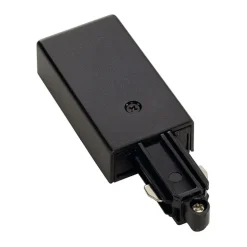 SLV-feeder 1-fase skinne jord højre sort.