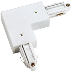 SLV-hjørnestik til 1-fase skinne, hvid