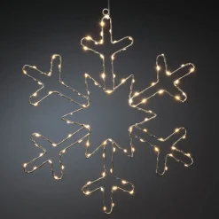 Sølvsnefnug LED-dekorationslampe