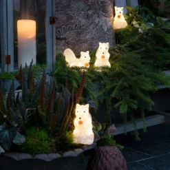 Små enhjørninger udendørs LED lysfigurer, sæt m. 5