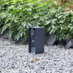 Smart stikkontaktsøjle WLAN 23 cm sandgrå Tuya