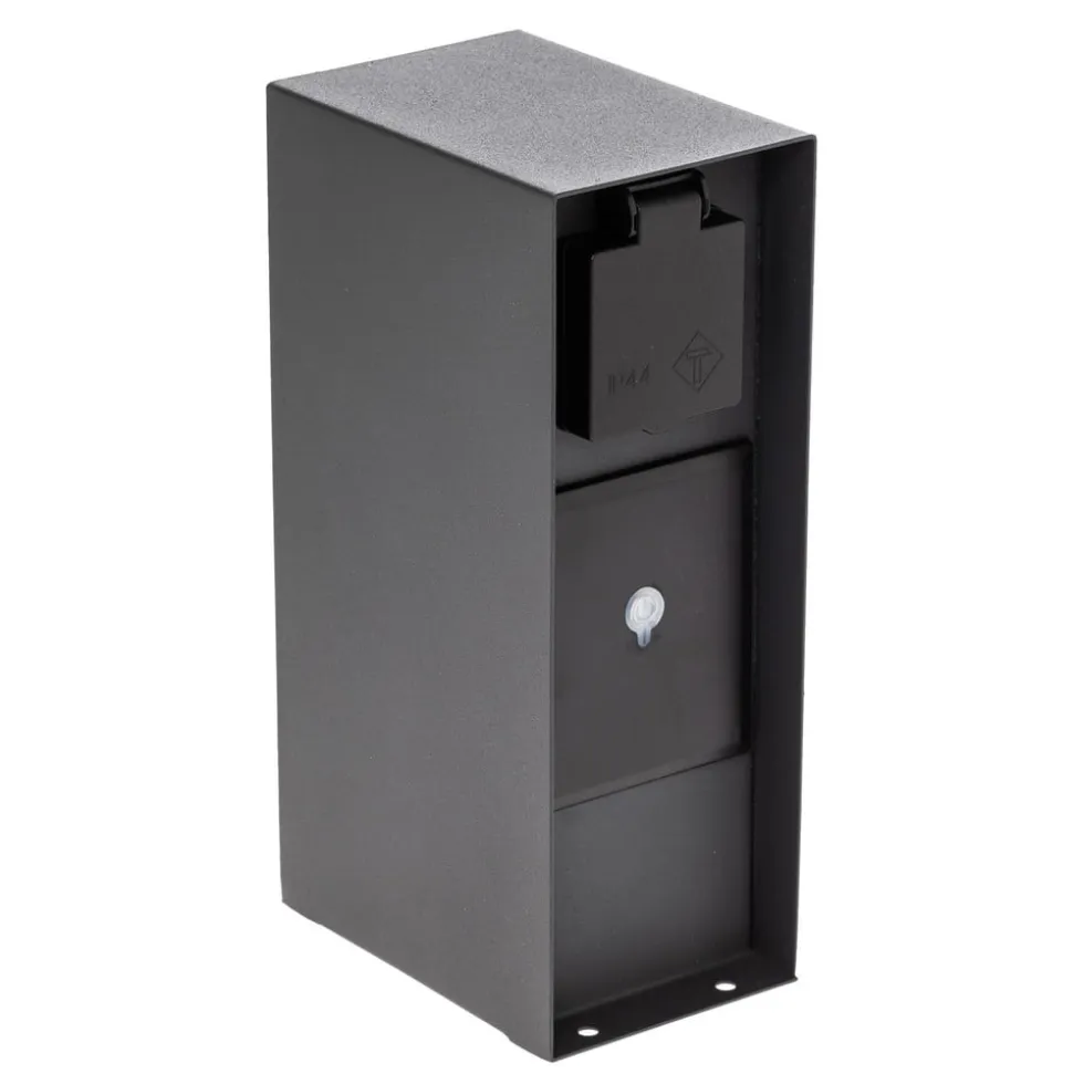 Smart stikkontaktsøjle WLAN 23 cm sandgrå Tuya