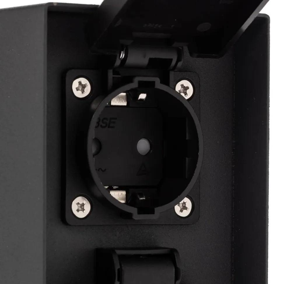 Smart stikkontaktsøjle WLAN 23 cm sandgrå Tuya