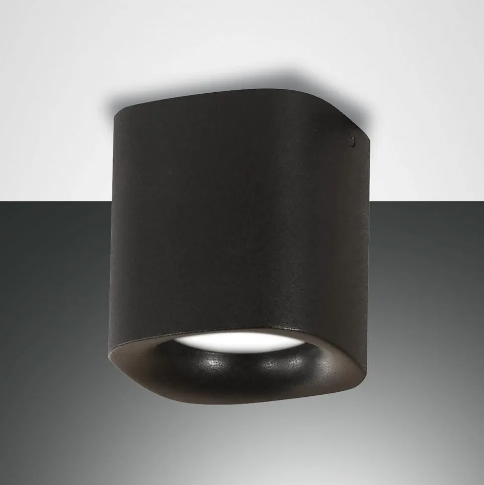 Smooth loftlampe, 1 lyskilde, sort, IP44