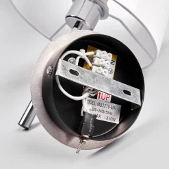 Smuk væglampe Dorothea med hvid stofskærm