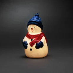 Snemand LED-dekorationsfigur, varmhvid, IP44