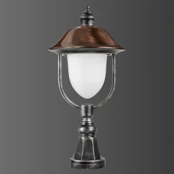 Sokkellampe 1157, sort/kobber