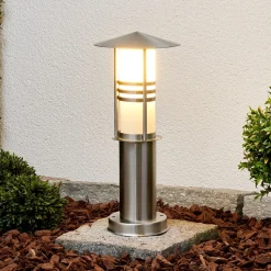 Sokkellampe Erina, stål, 40 cm