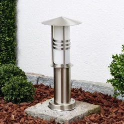 Sokkellampe Erina, stål, 40 cm