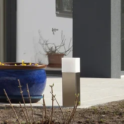 Sokkellampe Linus i stål