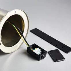 Sokkellampe Naxos i stål