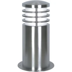 Sokkellampe Sandbanks, stål, 24 cm høj, E27, IP44