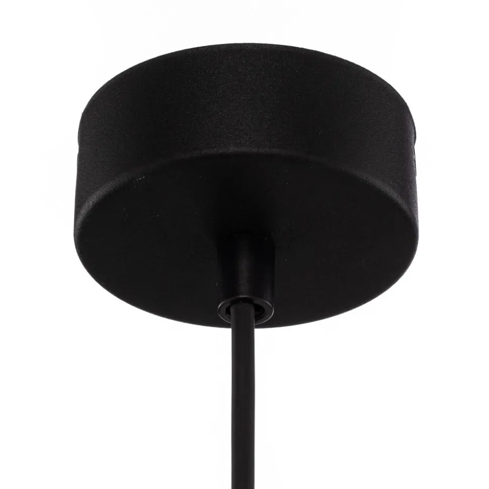 Sol glas-hængelampe, Ø 35cm, sort/klar