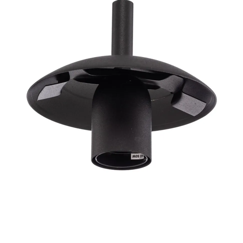 Sol glas-hængelampe, Ø 35cm, sort/klar