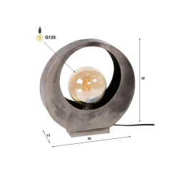 Sonorc bordlampe, 1 lyskilde, fuldmåne