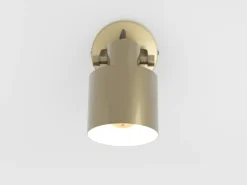 Southery vægspot, creme-guld børstet, 1 lyskilde