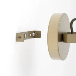 Southery vægspot, creme-guld børstet, 1 lyskilde