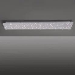 Sparkle LED-loftlampe CCT dim stål 100x45cm