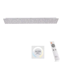 Sparkle LED-loftlampe CCT dim stål 100x45cm