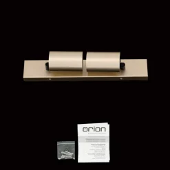 Spotlight Sean, 2 lyskilder, guldfarvet, metal, drejeligt monteret