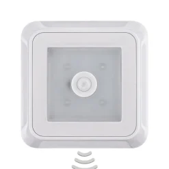 Square Light møbelpåbygningslampe, sensor, kantet