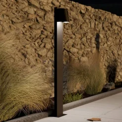 Stagnone LED-gadelampe i sort