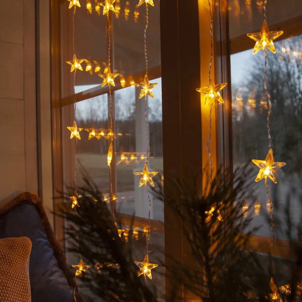 Star Curtain LED-lysforhæng, 30 lyskilder