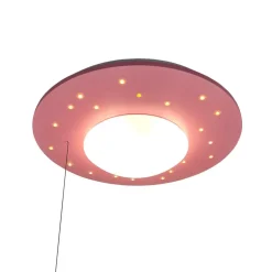 Starlight loftlampe med stjernehimmel, rosa