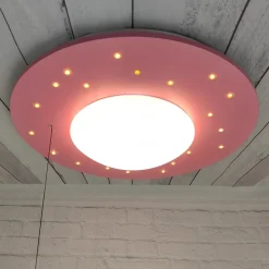 Starlight loftlampe med stjernehimmel, rosa