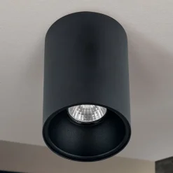 Starlight loftspot, rundt, sort