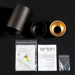 Starlight loftspot, rundt, sort