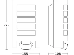 STEINEL L 12 S sensor udendørs væglampe, antracit