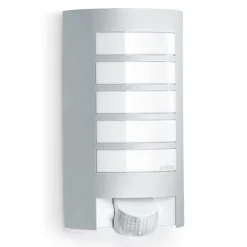 STEINEL L 12 S Udendørs væglampe med sensor, sølv