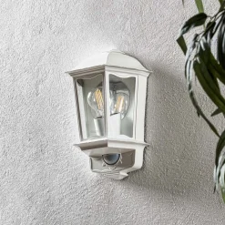 STEINEL L 190 S udendørs væglampe med sensor, hvid