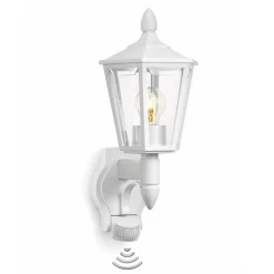 STEINEL L 15 S udendørs væglampe, sensor, hvid