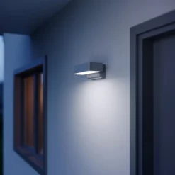 STEINEL udendørs væglampe L 800 SC, sensor, sølv