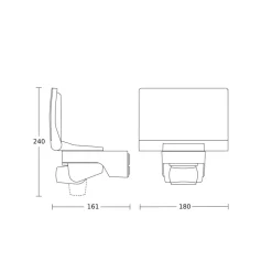 STEINEL XLED Home 2 XL S LED-sensorspot, grafit