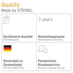 STEINEL XSolar L-S solcelledrevet LED-udendørs væglampe, sølvfarvet