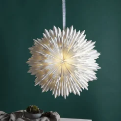 Stern Ice, hvid, papir, Ø 70 cm, uden fatning