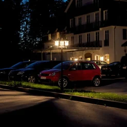 Stolpelampe med tre lys 2099, sort