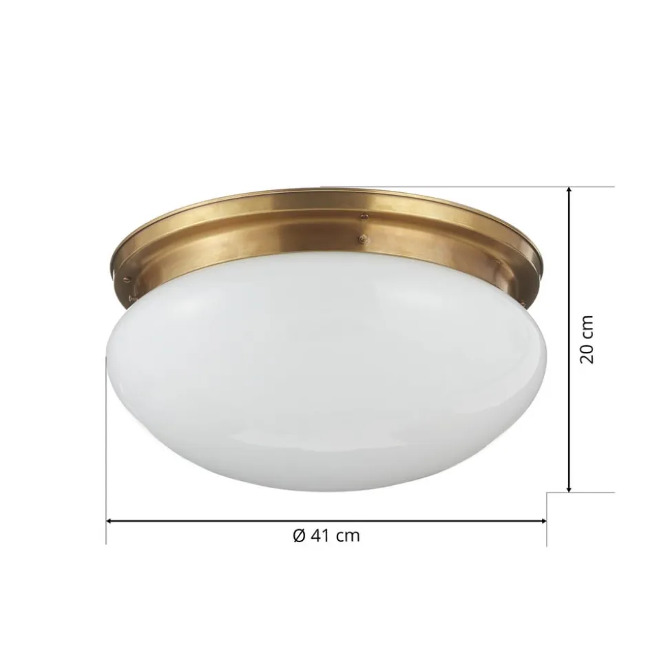 Stor hængelampe Harry af messing Ø 40 cm