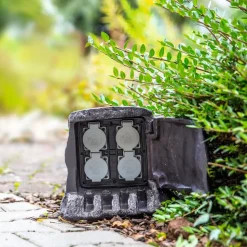 Strømfordeler Træstub med fjernbetjening