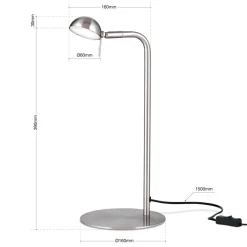 Student LED-bordlampe med vipbart hoved