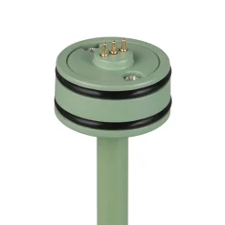 Suarez LED-bordlampe, grøn, højde 39 cm, metal